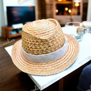 Sombrero Panamá unisex de toquilla con cinta, sombrero de paja para protección solar en la playa para adultos, nuevo estilo, rafia ecológica. - Product Image 3