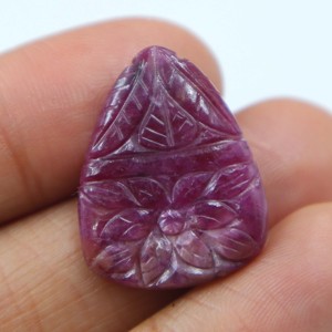 Rubí Rojo Natural Tallado en Cabujón, Gema de Rubí Tallada a Mano, Piedra Suelta Lisa, Proveedor Mayorista de Piedras para Joyería - Product Image 1