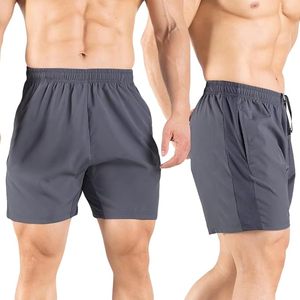 Shorts de sport pour homme respirants, pour la course à pied, la gym, la musculation, avec logo personnalisé, 5 pouces, décontractés, vêtements de sport pour homme - Product Image 2