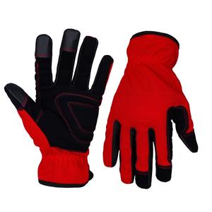 Guantes de Trabajo de Cuero Unisex Flexibles para Seguridad en la Construcción, Transpirables, Antideslizantes, con Compatibilidad con Pantalla Táctil para Protección Laboral - Product Image 1