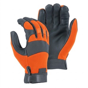 Durable Construction Safety <b>Gloves</b> Synthetic Leather Palm Flexible Spandex Back Adjustable Wrist Utility <b>Gloves</b> Trend - Product Image 3
