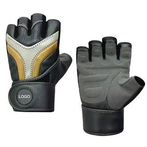 Guantes de Gimnasio de Diseño Personalizado de la Mejor Calidad, Guantes Deportivos Transpirables de Poliéster y Cuero de Alta Durabilidad para Levantamiento de Pesas - Product Image 1