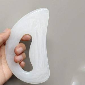 Outil de massage Gua Sha en résine naturelle fait main pour le corps, masseur anti-cellulite pour le visage, le dos, les jambes, drainage lymphatique, planche de modelage corporel pour femmes - Product Image 2