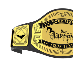 Cinturón de Campeón de Halloween de Buena Calidad, Personalizado con Diseño de Calabaza y Murciélago, Cinturones de Lucha Libre para Fanáticos - Product Image 6