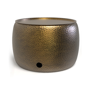 Support de tuyau d'arrosage en métal martelé de qualité supérieure, conteneur de rangement pour tuyau d'arrosage extérieur, pot décoratif en métal pour tuyau d'arrosage extérieur - Product Image 4