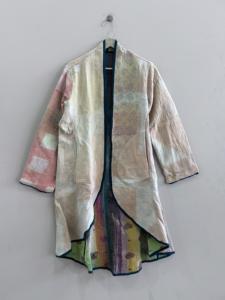 Chaqueta Larga Estilo Boho Kantha Vintage Hecha a Mano, Tradicional, para Todos, Unisex, Talla Única - Product Image 5