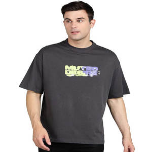 เสื้อยืดคอตตอนย้อนยุคแบบเปิดไหล่ น้ำหนัก 230 กรัม สำหรับผู้ชายและผู้หญิง แขนสั้น ทรงหลวม สวมใส่เป็นเสื้อนอก ลายเรียบ - Product Image 2