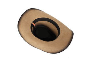 Sombrero Vaquero de Cuero con Rayas, Unisex, Ajustable, Casual para Exteriores, Verano, 48-50CM, Negro, Estilo Occidental - Product Image 4