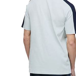 Polos de golf décontractés de haute qualité pour hommes pour le printemps et l'été nouveauté tissu tricoté de couleur épissée avec motif solide - Product Image 5