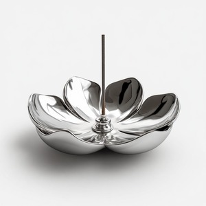 Porte-encens en métal contemporain avec finition métallique élégante pour l'aromathérapie, la relaxation et la décoration intérieure stylée - Product Image 5