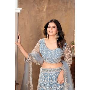 Diseñador Performance Wear Beautiful Sequence Work Party Lehenga Choli - Product Image 2