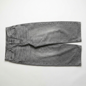 Jeans en denim gris décontracté pour hommes, coupe large et droite, en coton, style baggy, vente en gros - Product Image 4