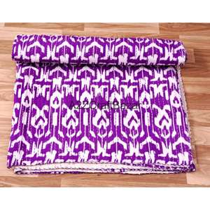 Colcha Kantha Vintage Hecha a Mano - Colcha India al por Mayor - Colcha Reversible de Algodón Orgánico para Uso en Hoteles y Hogares - Product Image 2