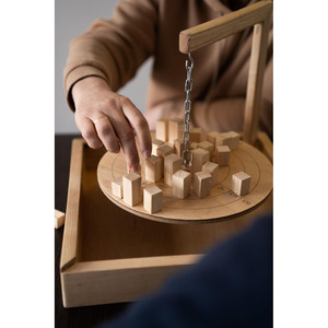 Wooden Hanging Chain Balancing Strategy Game Interactive Desktop <b>Puzzle</b> Toy For Family Party Fun And Brain Teaser & Enjoyment - Product Image 3