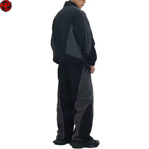 Adjustable Fit Jacket and <b>Pants</b> Set Windproof Nylon Windbreaker Tracksuits for Men Custom Sweatsuits Unisex Sets with Logo - Product Image 2