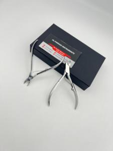 Professional Stainless Steel Sharp Cuticle Nipper Box Joint Precision Nail Clippers Silver Polish Finish Wide Jaw Opening Finger - Product Image 3