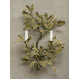 Support mural décoratif en métal pour bougie, motif branche d'arbre, applique murale florale vintage, bougeoir suspendu, support de bougie de luxe pour la maison - Product Image 6