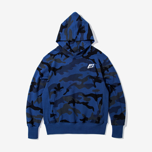 Sudadera con Capucha Personalizada OEM, Diseño Camuflaje Azul, Estilo Urbano, Algodón Grueso, Hombros Caídos, Corte Holgado, Ropa Casual, Estilo Americano - Product Image 1