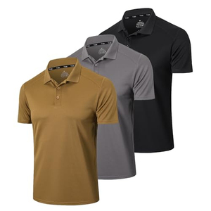 เสื้อแขนยาวผู้ชาย คอปกติดซิป ลายทาง ผ้าถัก 100% คอตตอน กันยับ - Product Image 3