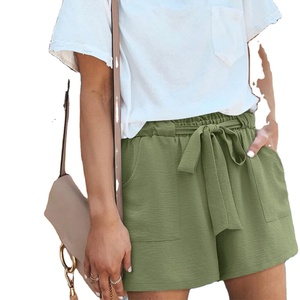 Shorts d'été coupe classique respirants 100 % coton à séchage rapide coupe-vent tendance pour femme – Plusieurs couleurs disponibles – Meilleures ventes - Product Image 1