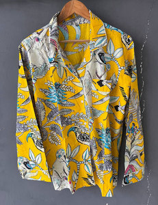 Conjunto de Pijama de Algodón Estampado a la Moda para Mujer, Tela Suave y Cómoda, Dos Piezas, Ropa de Dormir, Ropa de Casa - Product Image 2