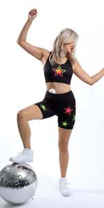 Pantalones Cortos Deportivos de Cintura Baja para Mujer, Transpirables, de Spandex y Algodón, Tejido Elástico con Cordón Ajustable, de Secado Rápido - Product Image 1