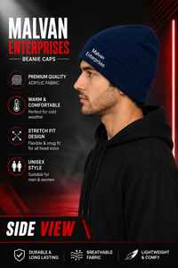 Gorros de Invierno al por Mayor, Gorros Unisex para Adultos, Gorros Lisos para Imprimir, Ajustables, Transpirables, Impermeables, 100% Poliéster - Product Image 2
