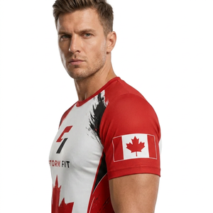Custom Men's Short Sleeve <b>T</b>-<b>Shirt</b> Sublimation Printed Quick Dry Casual Loose Fit O-Neck Knitted Polyester Anti-UV Eco-Friendly - Product Image 5