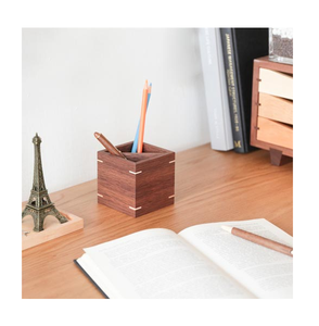 Porte-stylos en bois personnalisable, multifonctionnel, style luxueux, porte-crayons en bois - Product Image 6