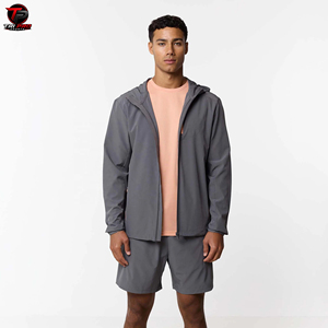 Conjunto Deportivo Ligero con Capucha y Pantalones Cortos para Correr en Primavera, Ropa Deportiva para Entrenamiento al Aire Libre, Estampado de Leopardo, Unisex - Product Image 5