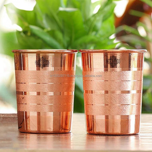 Pure <b>copper</b> <b>glass</b> set for home or office ensuring clean fresh and naturally purified drinking water everyday - Product Image 4