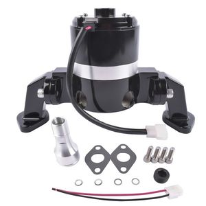 Pompa dell'Acqua Elettrica ad Alto Flusso (35 GPM) Cromata per Motori BBC Big Block Chevy 396 427 454 V8 Nera 8020BK - Product Image 1