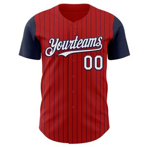 Maillot de baseball d'équipe OEM sublimé respirant 100 % polyester à manches courtes, col rond, unisexe, personnalisable pour l'été - Product Image 2