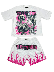 2026 New Arrival Streetwear Sublimated Print Men <b>Mesh</b> <b>Two</b> <b>Piece</b> Graphic Summer <b>Set</b> Custom Men's Outfit <b>Mesh</b> T Shirt and Shorts - Product Image 3