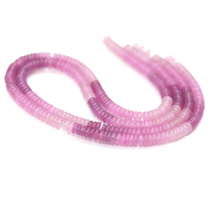 Cuentas de Calcedonia Rosa Lila, Cuentas Heishi Rondelle, Cuentas Planas y Lisas de Piedras Preciosas | Suministros para la Fabricación de Joyería | Venta al por Mayor de Tiras de 15 Pulgadas - Product Image 3