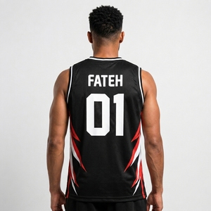 2026 Split Fashion Tops Basketball Jersey Custom Basketball Jersey Set Wholesale Blank Sublimation Logo OEM ODM Breathable - Product Image 2