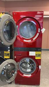 Recipientes de 4.5 pies cúbicos. y 7.4 Cu.Ft. Secadora eléctrica en color rojo manzana - Product Image 3