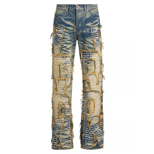Pantalon en jean pour homme, coupe droite classique, confortable, durable, mélange de coton, parfait pour le travail décontracté, les voyages et l'usage quotidien - Product Image 6