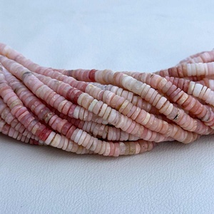 Top Quality 6mm 7mm Natural Pink Opal Shaded Faceted Tyre Heishi Gemstone <b>Crystal</b> <b>Beads</b> <b>For</b> <b>Jewelry</b> <b>Making</b> Verified Manufacturer - Product Image 1