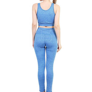 Conjunto de Yoga de 3 Piezas Personalizado, Sin Costuras, para Gimnasio y Entrenamiento, Spandex/Nailon, Secado Rápido, Manga Larga, Cintura Alta, Deportivo - Product Image 6