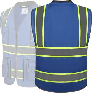 Chaleco de Seguridad Reflectante de Alta Visibilidad, Clase 3 ANSI EN ISO 20471, 100% Poliéster, Unisex, para Trabajo y Construcción - Product Image 6