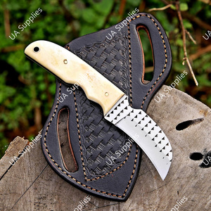 Meilleure Vente Couteau EDC Multifonctionnel à Lame Fixe Façonnée à la Main en Os de Chameau, Type Bec de Faucon, Personnalisable DIY pour Chasse, Camping et Farrier - Product Image 5