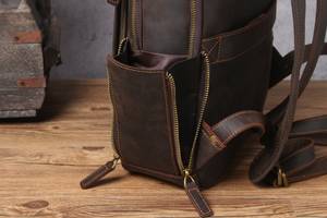 กระเป๋าเป้หนังแท้กันน้ำอเนกประสงค์ ป้องกันการโจรกรรม สไตล์วินเทจ สำหรับใส่แล็ปท็อป รุ่น LBP-0408 - Product Image 4