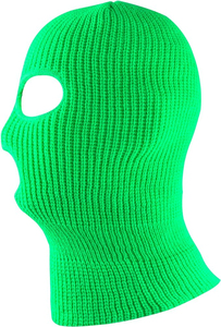 Cagoule d'hiver coupe-vent intégrale avec logo personnalisé, rayée, unisexe, 3 trous, ajustable, 100 % polyester, impression numérique - Product Image 4