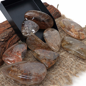 Colgantes de cristal de cuarzo natural en forma de gota para la fabricación de joyas, venta al por mayor - Product Image 3