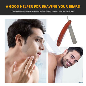 Navaja de Afeitar Recta Premium para Barbero, Afeitado Manual de Barba para Hombres, Cuchilla de Aseo Profesional para Salón, Corte de Pelo y Barba - Product Image 6