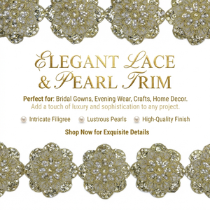 ลูกไม้ปักลายดอกไม้ประดับมุกหรูหรา งานปักลายดอกไม้ 3 มิติ สำหรับเจ้าสาว ตกแต่งด้วยมุกสีขาว ทำด้วยมือ อุปกรณ์ตกแต่งเสื้อผ้า - Product Image 6