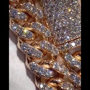 สร้อยคิวบาลิงค์แบบหนา 18 มม. ประดับเพชรโมอิสซาไนต์คุณภาพพรีเมียม Iced Jewelz สไตล์ฮิปฮอปแบบไมอามี - Product Image 3