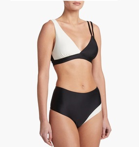 Ensemble de maillot de bain bikini deux pièces personnalisé pour femme, coupe haute triangulaire, avec bijoux, respirant et antibactérien - Product Image 6