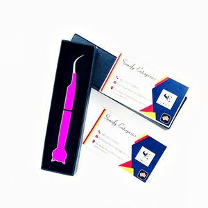 Pince à épiler Somfy Enterprises en forme de chat, en acier inoxydable, prise en main parfaite, 10 mm, rose, outil de précision, emballage en boîte - Product Image 5